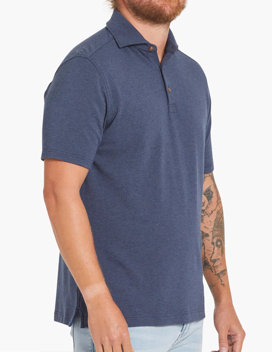 STONE CASHMERE POLO