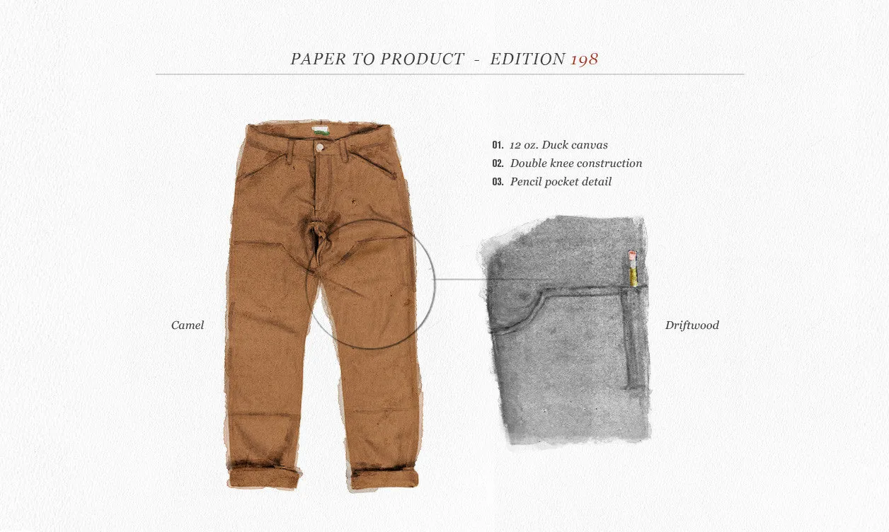 The Chore Pant in Camel