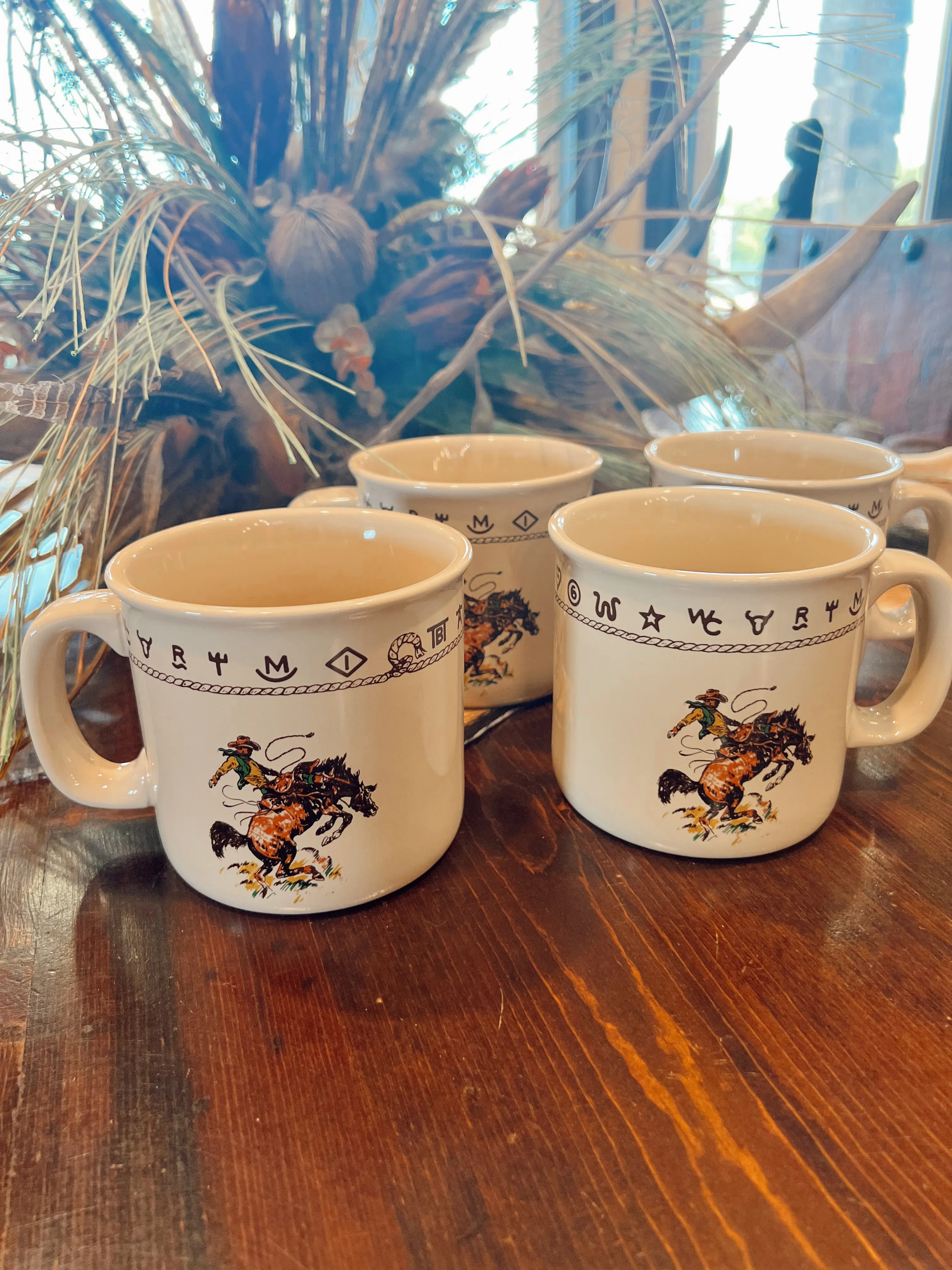 The Large Bronc Mug Set