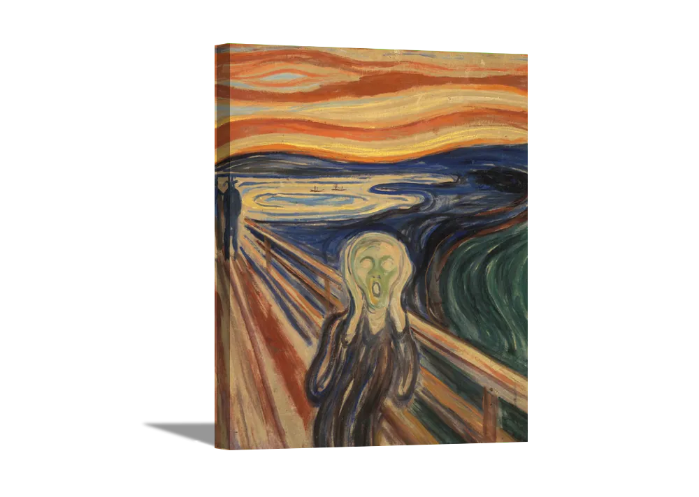 The Scream | Edvard Munch Masters Classic Art in Gallery Wrapped Canvas | Various Sizes