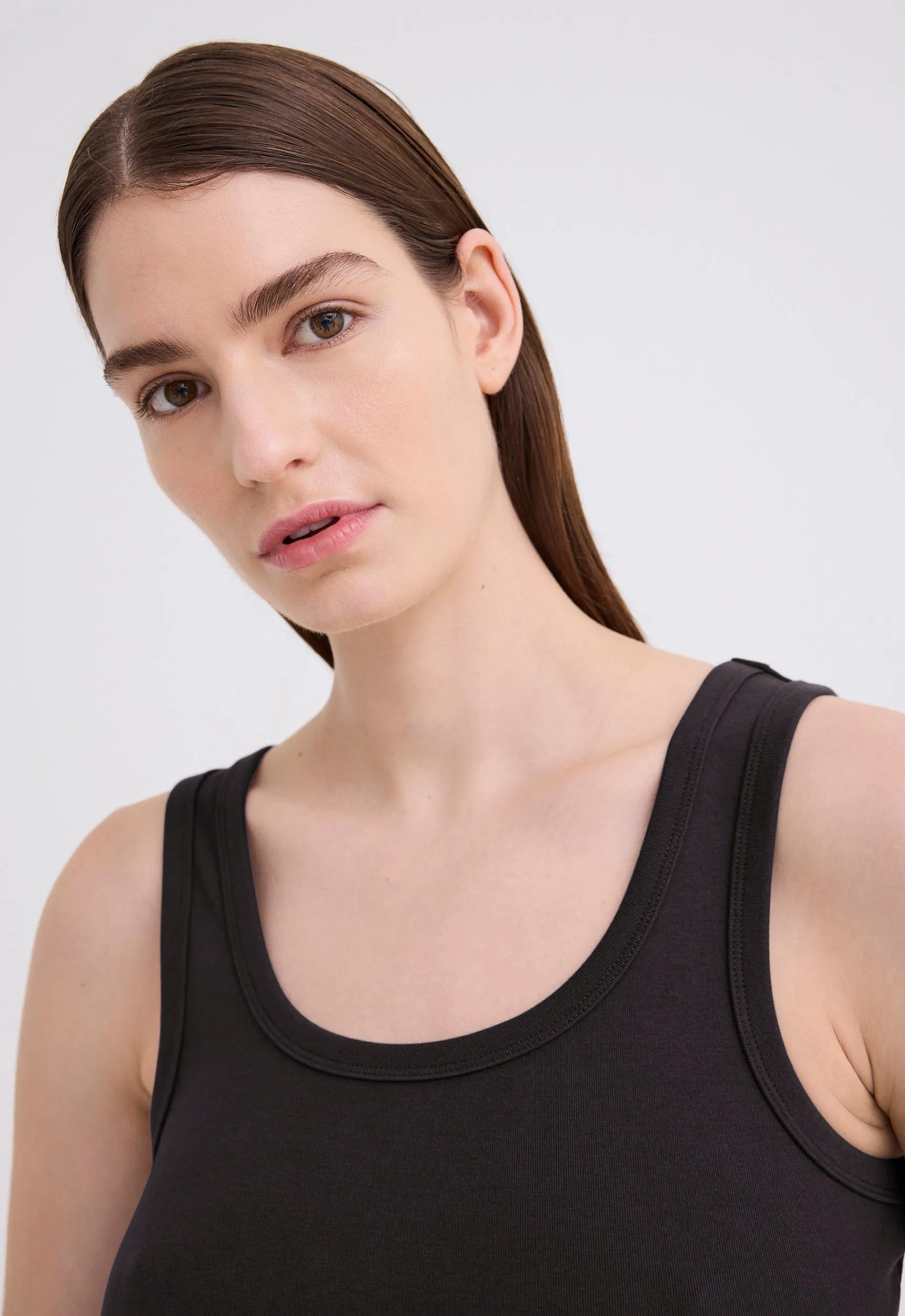 Van Cotton Jersey Tank - Black